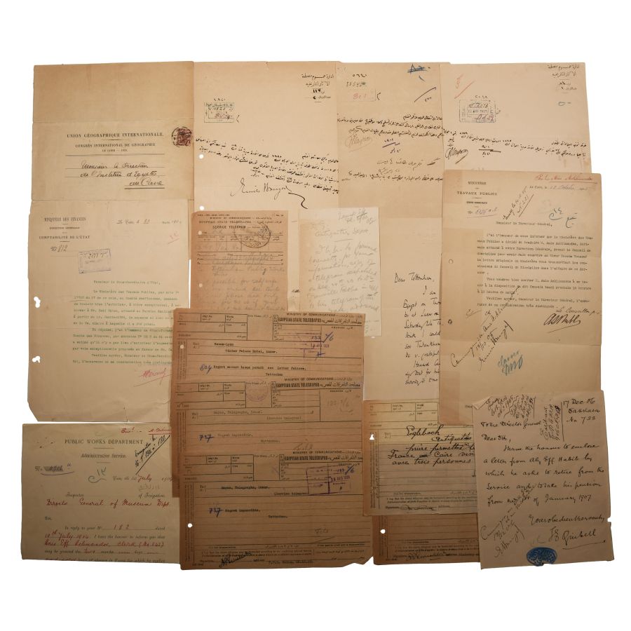 Collection of Egyptology Letters, Documents and Photographs
