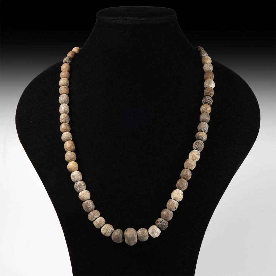Natural History - Woolly Mammoth Bone Bead Necklace
