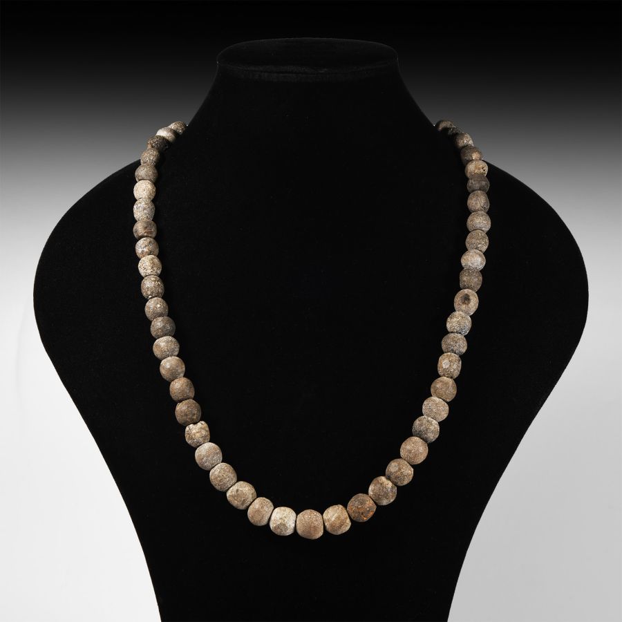 Natural History - Woolly Mammoth Bone Bead Necklace String