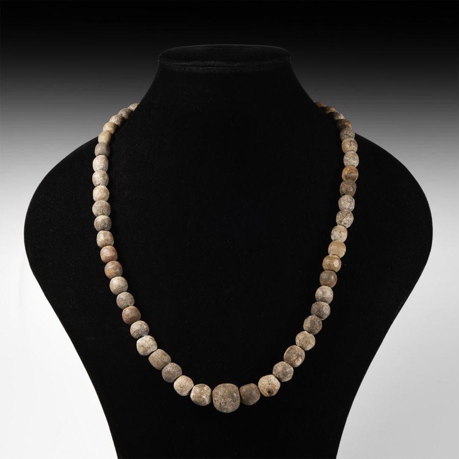 Natural History - Woolly Mammoth Bone Bead Necklace String