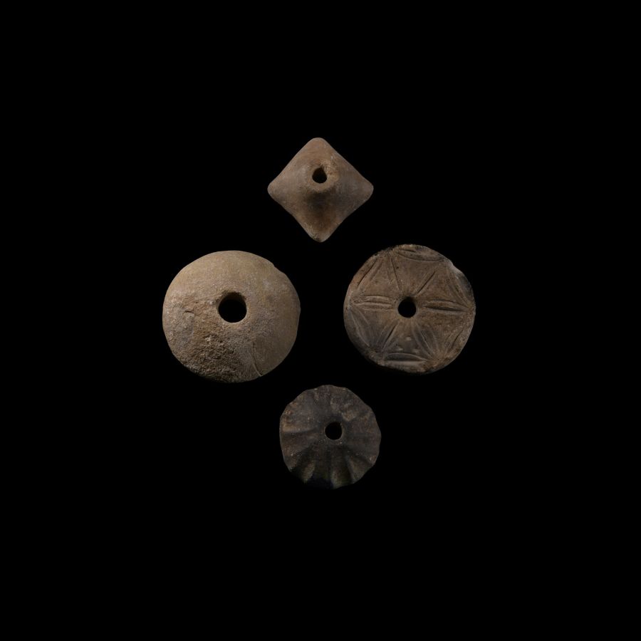Stone Age Neolithic Ceramic Spindle Whorl Group