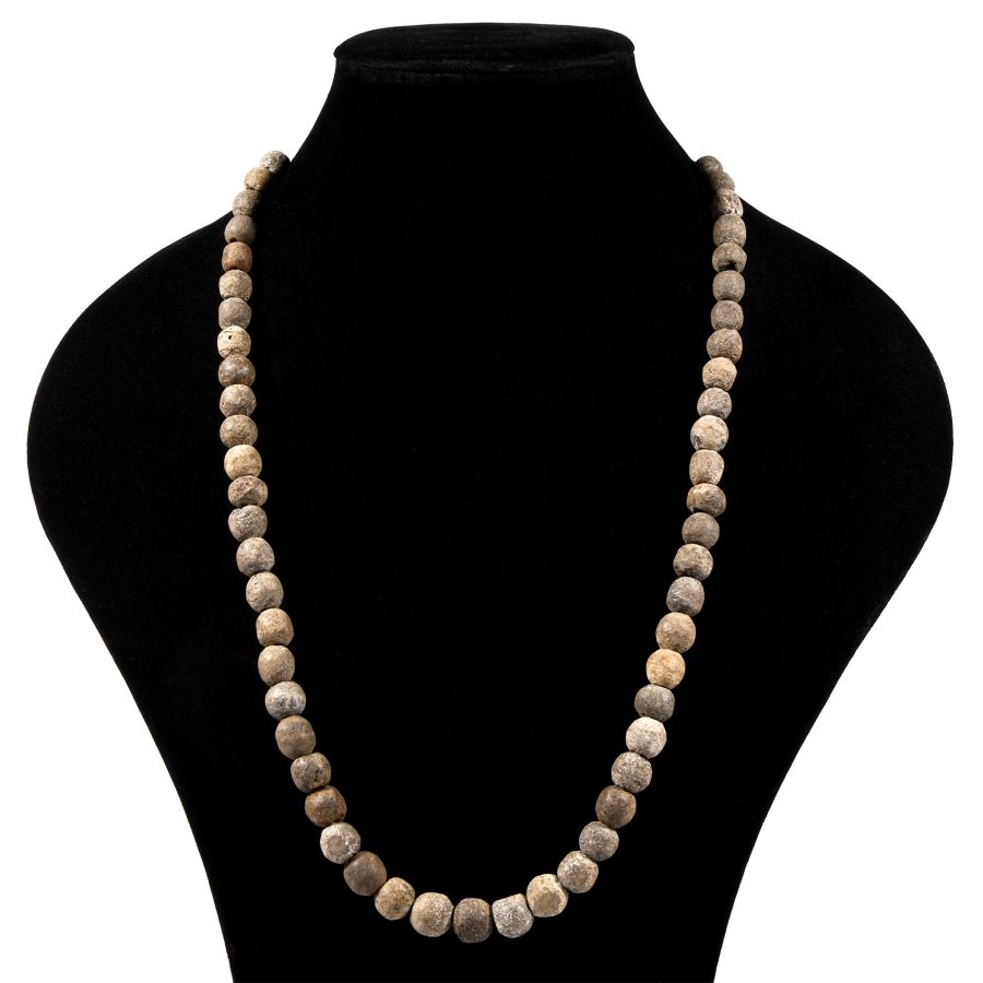 Natural History - Woolly Mammoth Bone Bead Necklace String