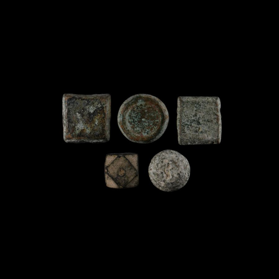Viking Age Bronze Weight Group