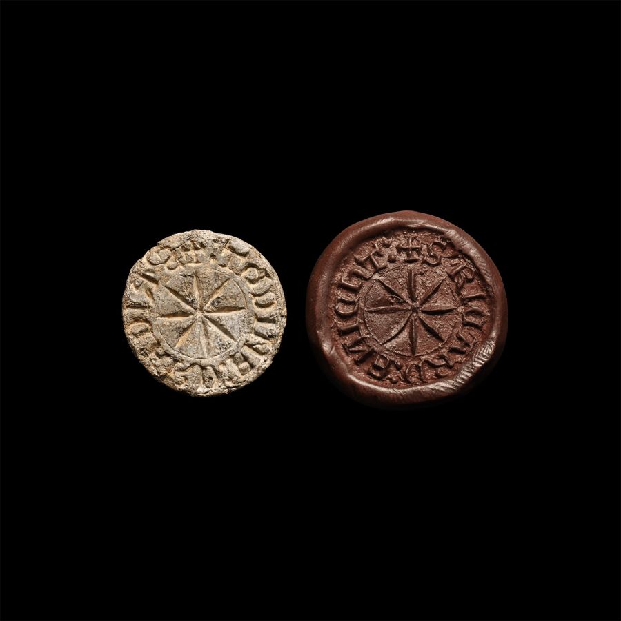 Medieval Lead 'RICARD SNICHT' Seal Matrix