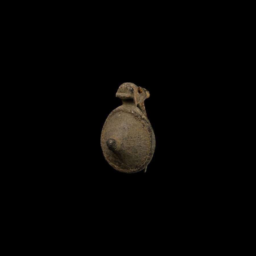 Roman Miniature Bronze Turretted Brooch