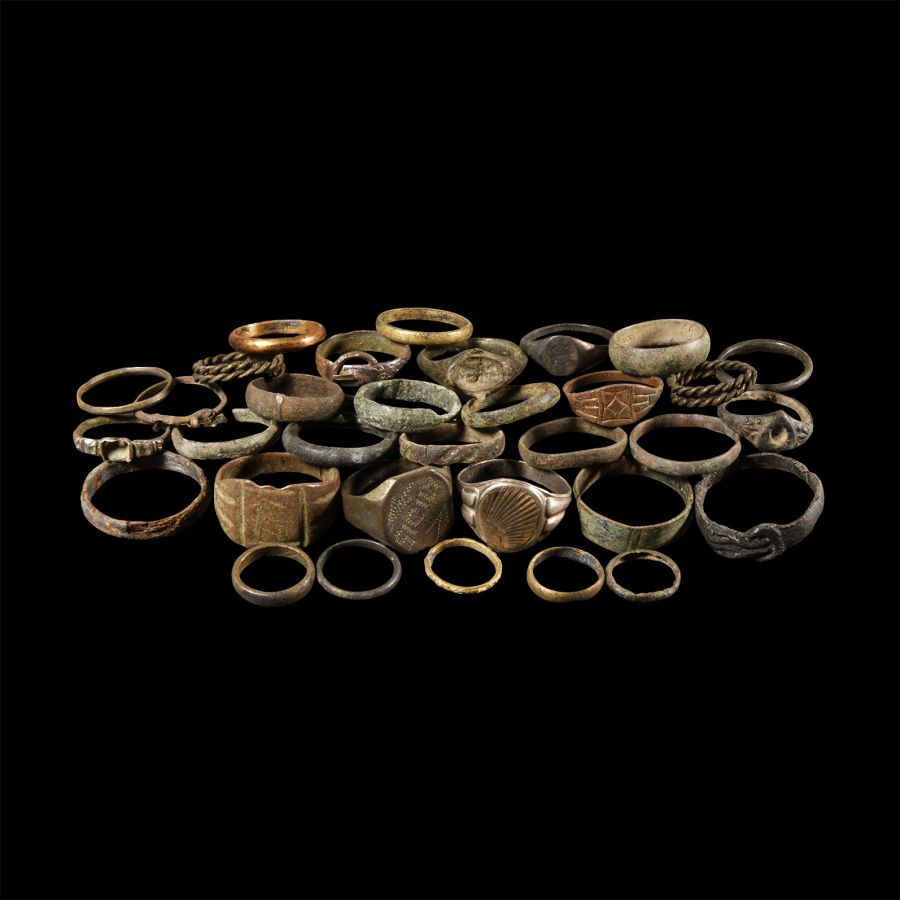 Medieval And Later Bronze Ring Collection