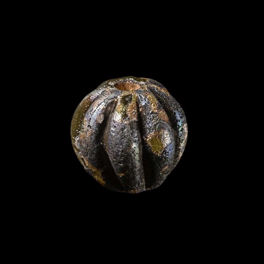 Western Asiatic Iridescent Glass Bead