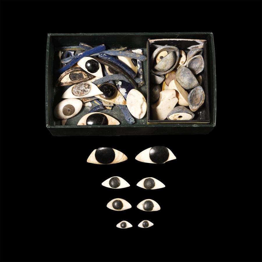 Egyptian Glass Fragment and Eye Collection