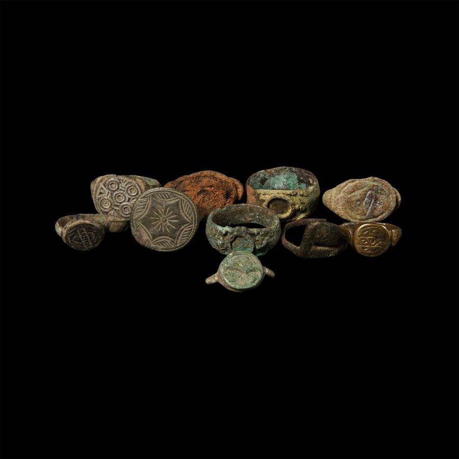 Roman and Other Bronze Ring Group