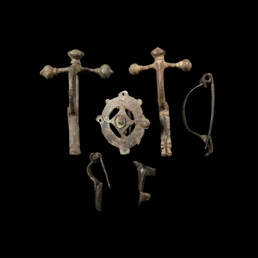 Roman And Other Bronze Brooch Group