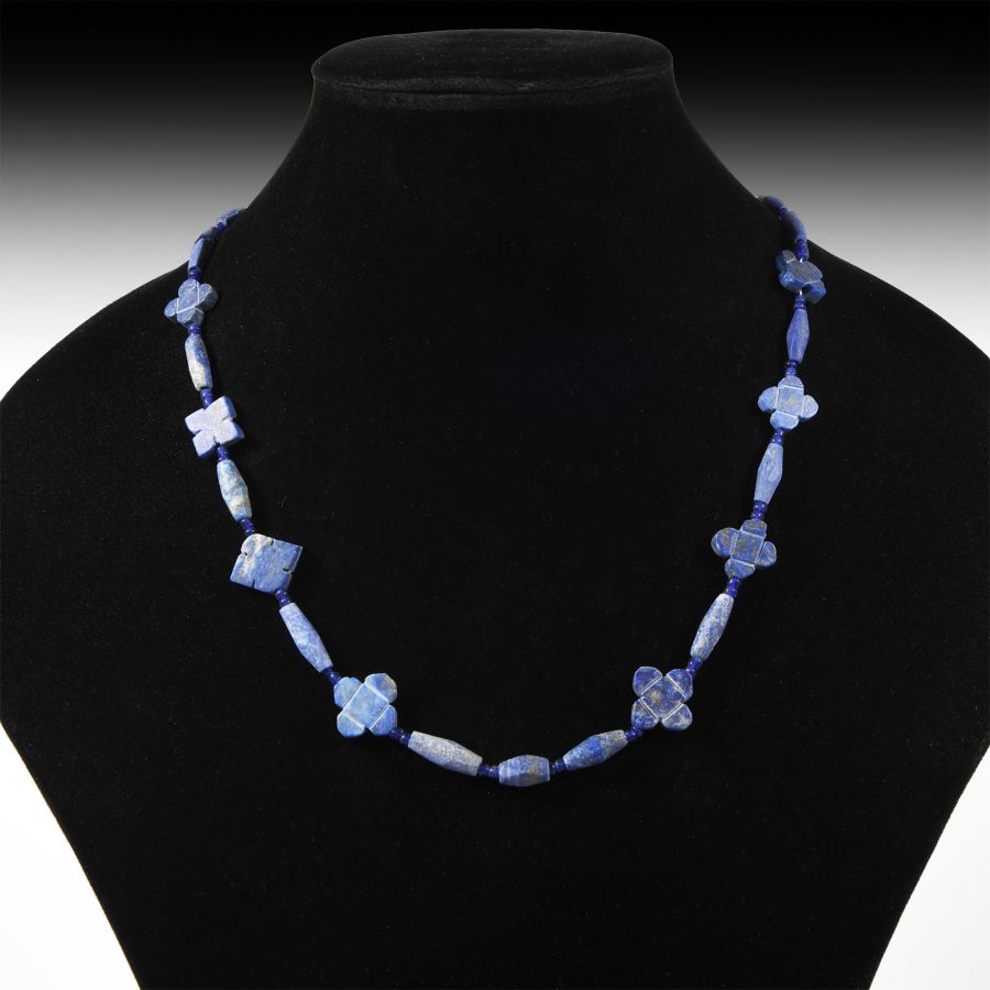 Bactrian Style Lapis Lazuli Bead Necklace