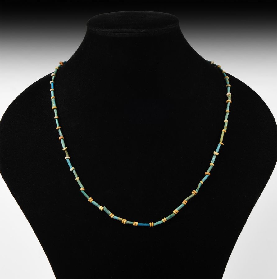 Egyptian Faience Bead Necklace