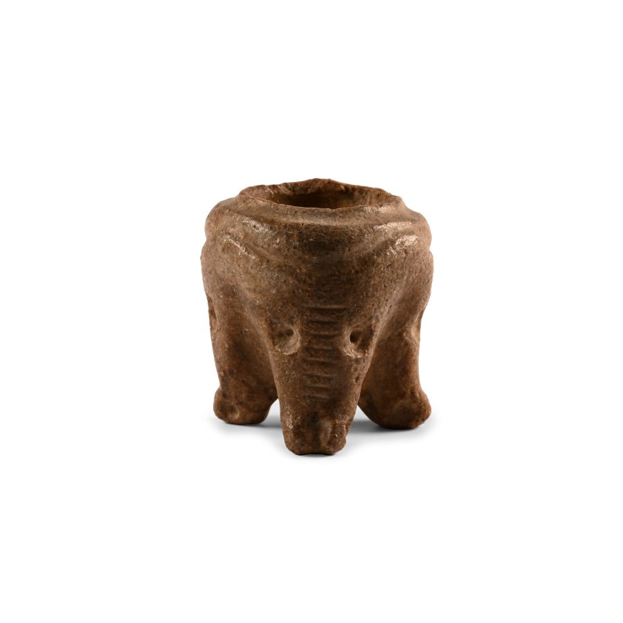 Old Babylonian Stone Kohl Pot with Animal Legs