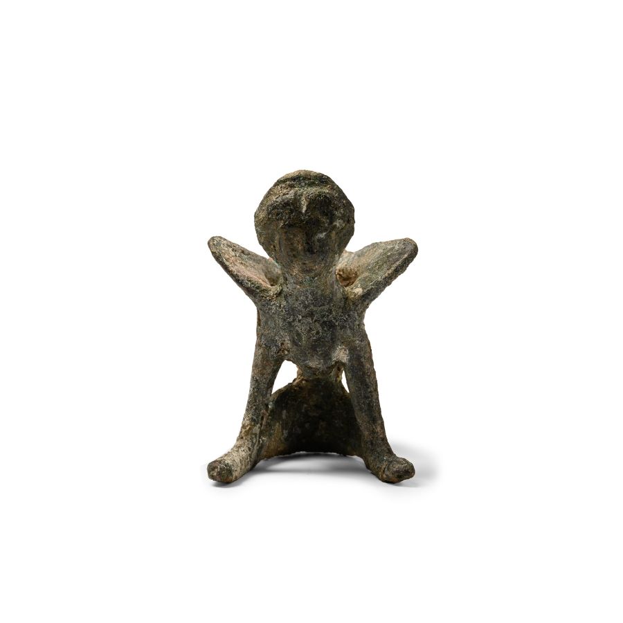 Greek Bronze Human-Headed Sphinx