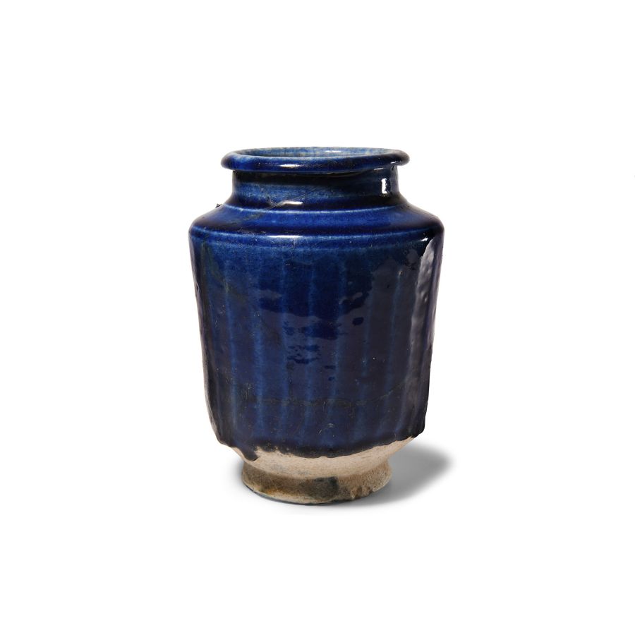 Western Asiatic Deep Blue Glazed Vase