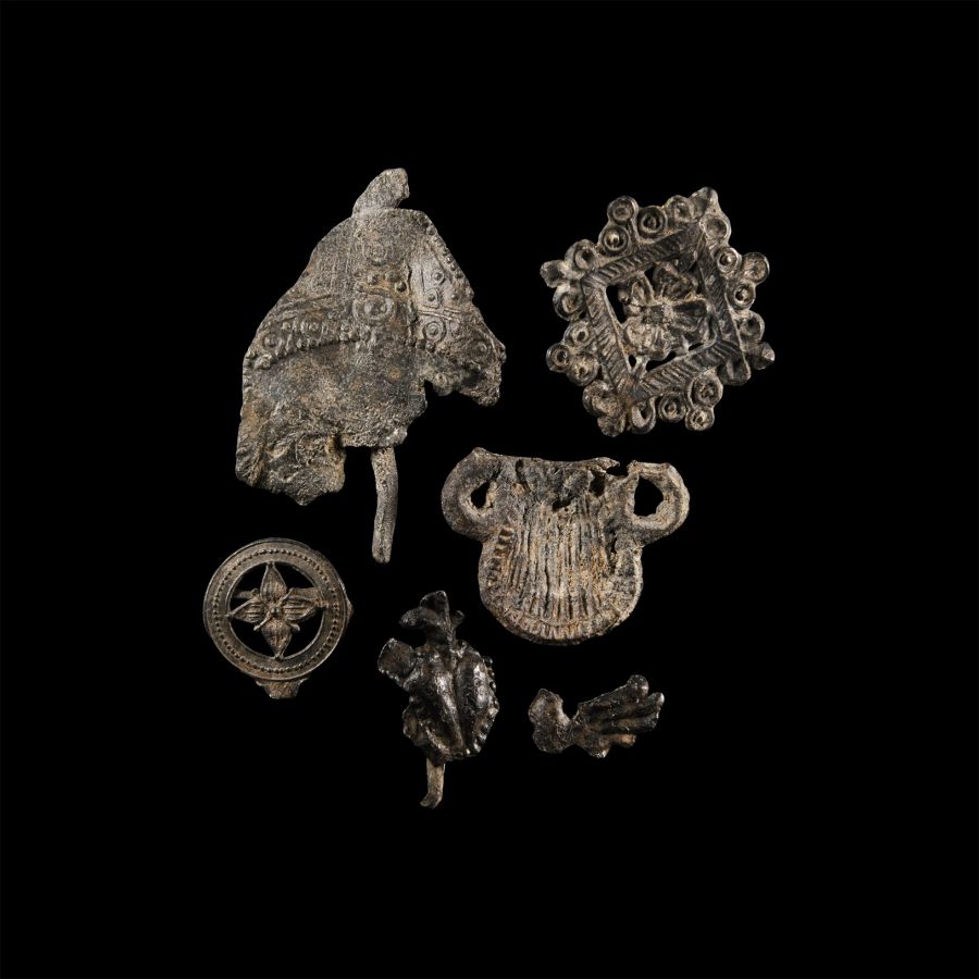Medieval 'Thames' Pewter Pilgrim and Other Badge Collection