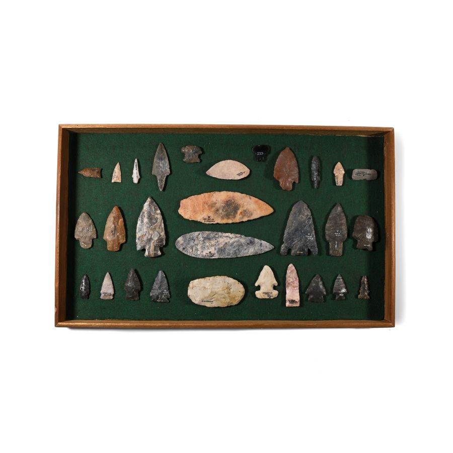 American Native Stone Axe and Arrowhead Collection