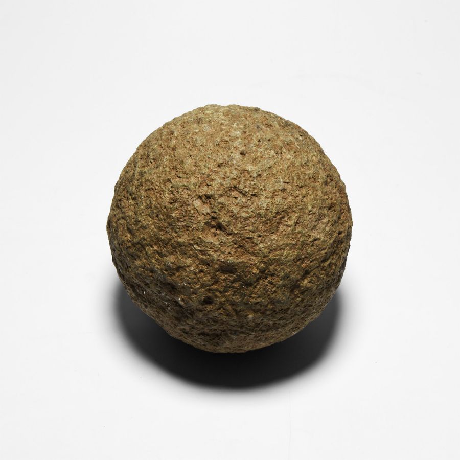 Roman Limestone Ballista Catapult Shot