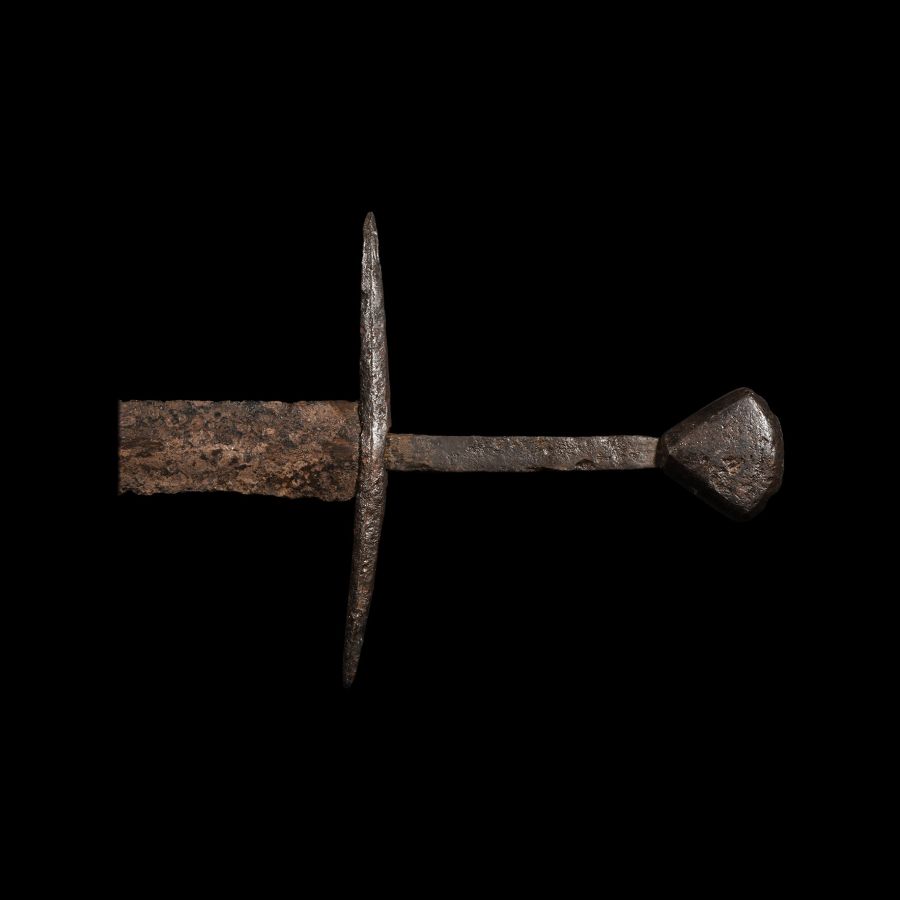 Medieval Iron Hand-And-A-Half Sword