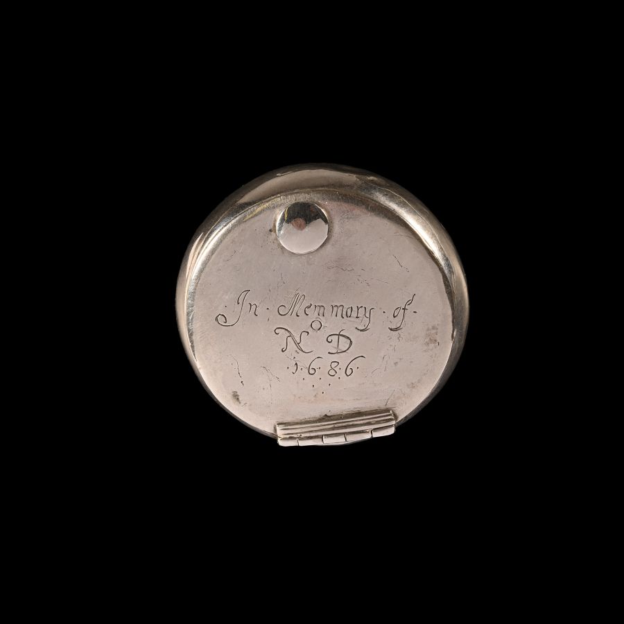 James II Period Silver Memorial Box for N.D.