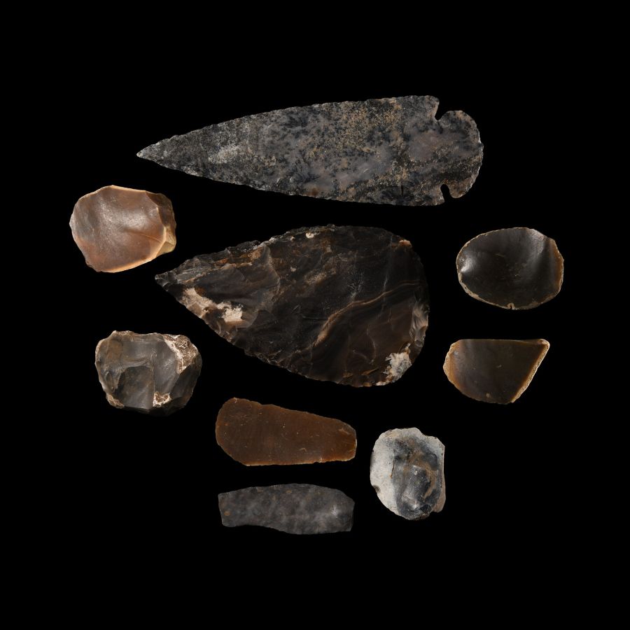 Stone Age Neolithic and Later Flint Artefact Group