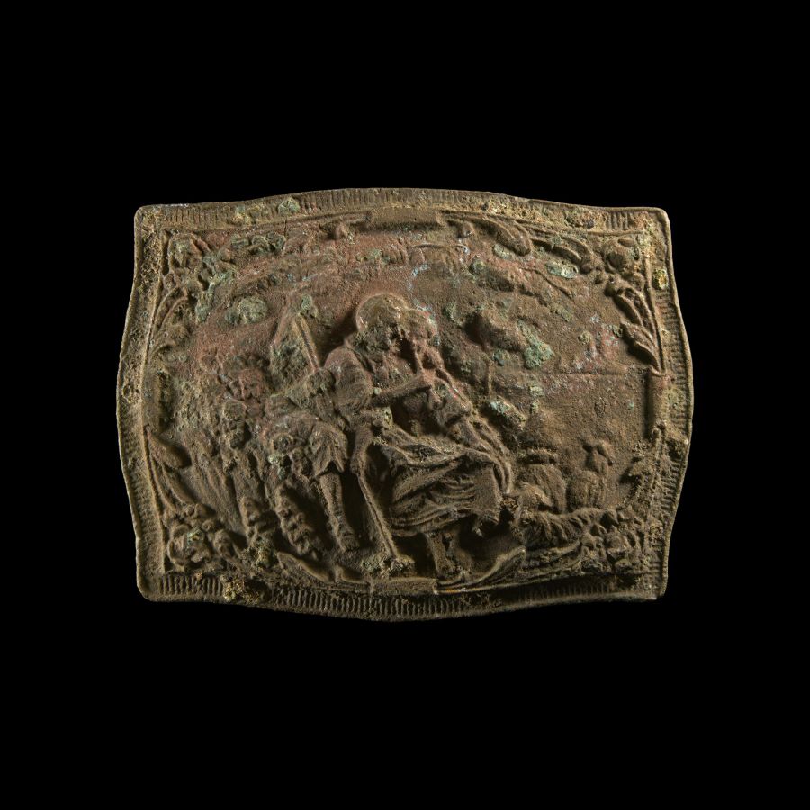 Grand Tour Bronze Neoclassical Plaque