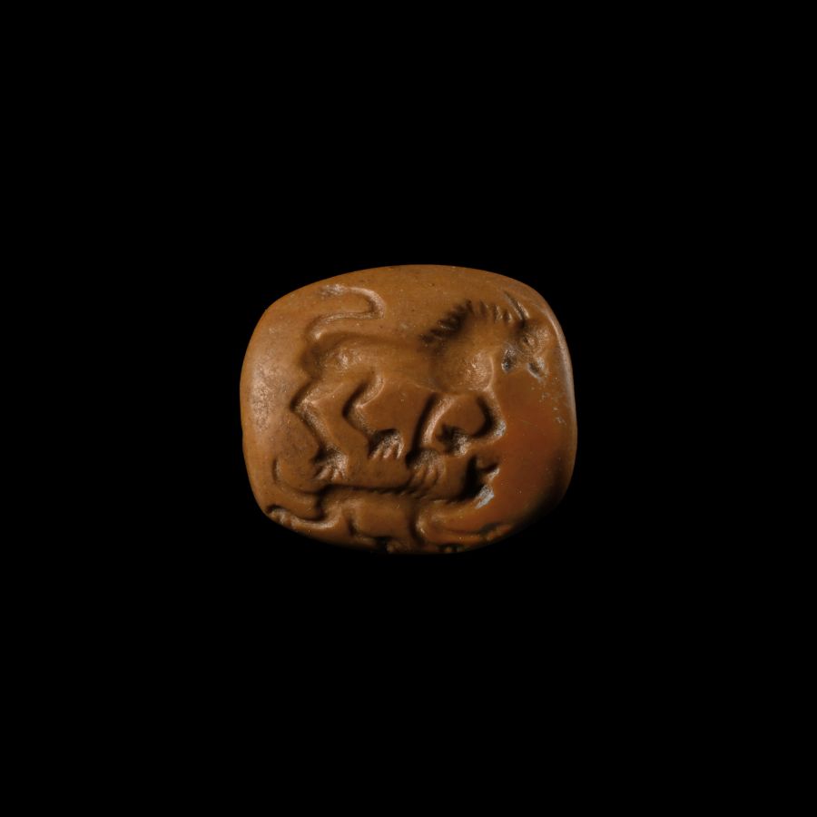 Urartian Bifacial Stone Stamp Seal