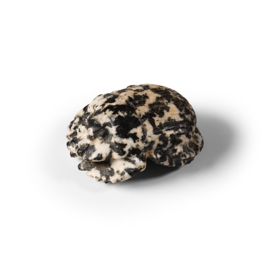 Egyptian Speckled Diorite Funerary Scarab