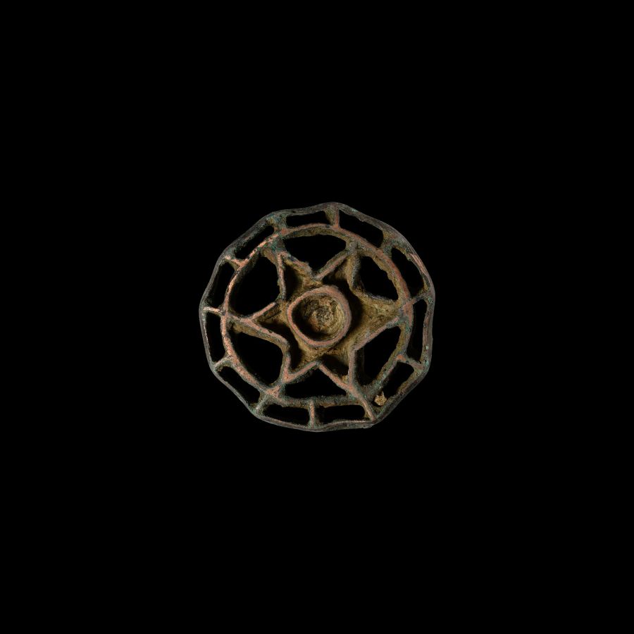 Central Asian Bronze Compartmented Seal Matrix