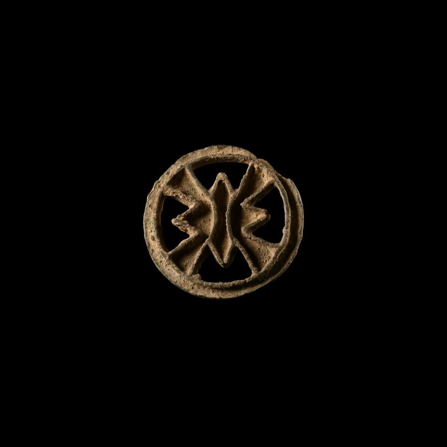 Central Asian Bronze Compartmented Seal Matrix
