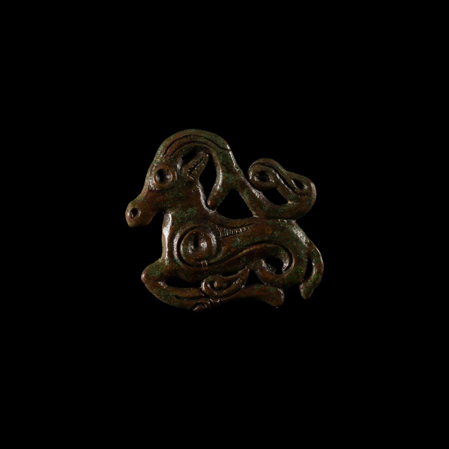 Scythian Bronze Galloping Stag Mount