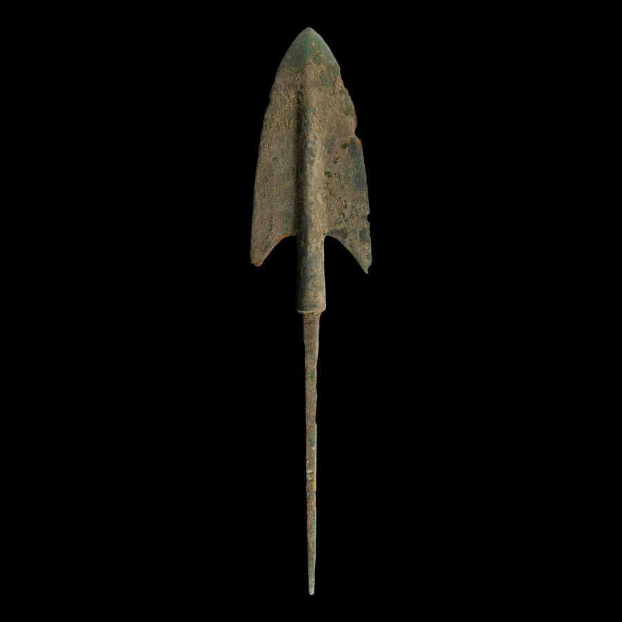 Luristan Bronze Barbed Arrowhead