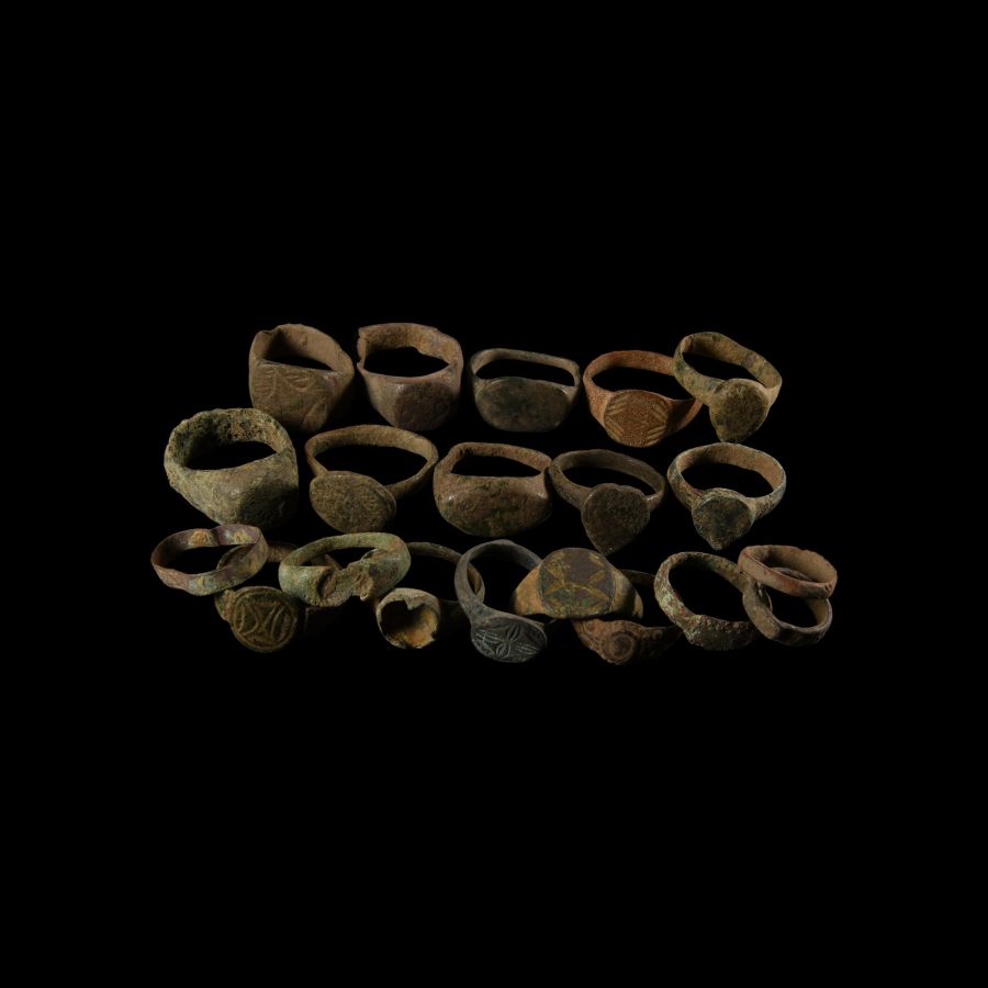 Medieval and Other Bronze Ring Collection