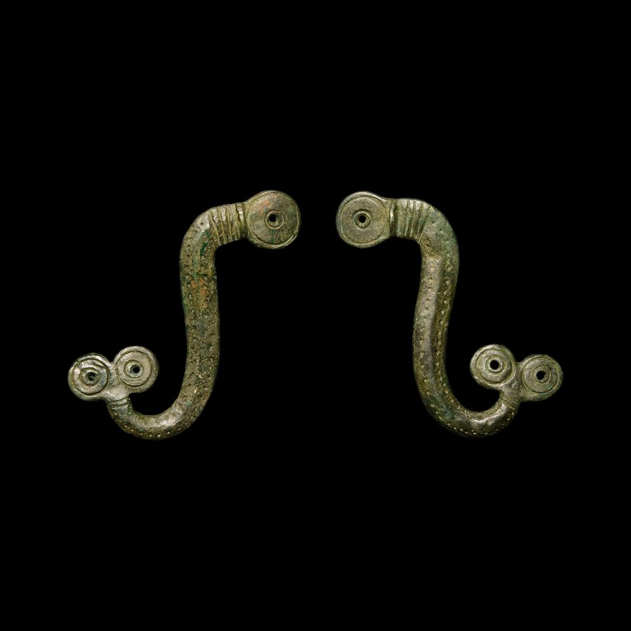 Roman Bronze Armour Double Fastening Hooks