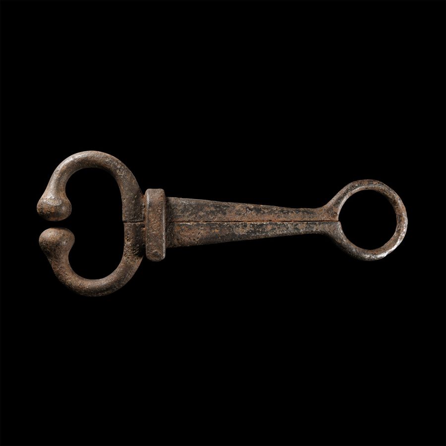Post Medieval Iron Bull Nose Tether