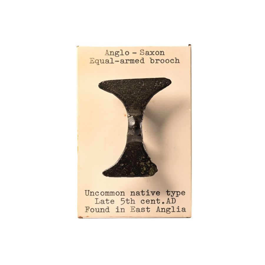 Anglo-Saxon Bronze Equal-Armed Brooch