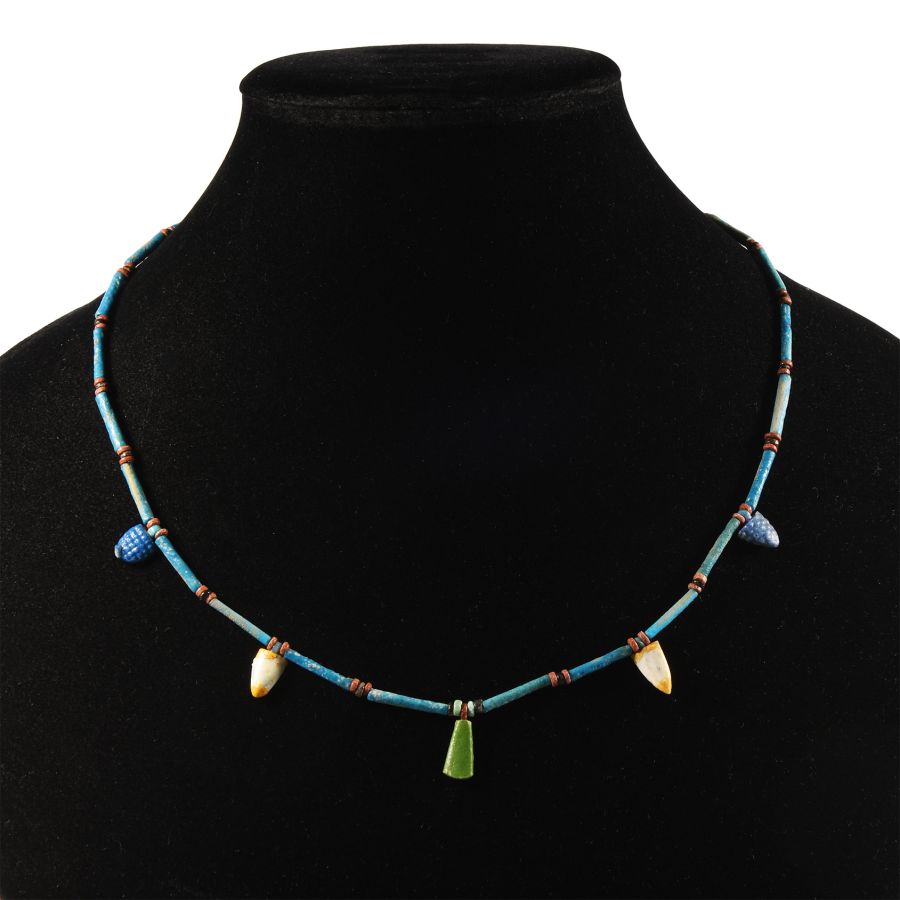 Egyptian Faience Bead Necklace