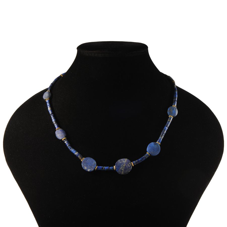 Bactrian Style Lapis Lazuli Bead Necklace