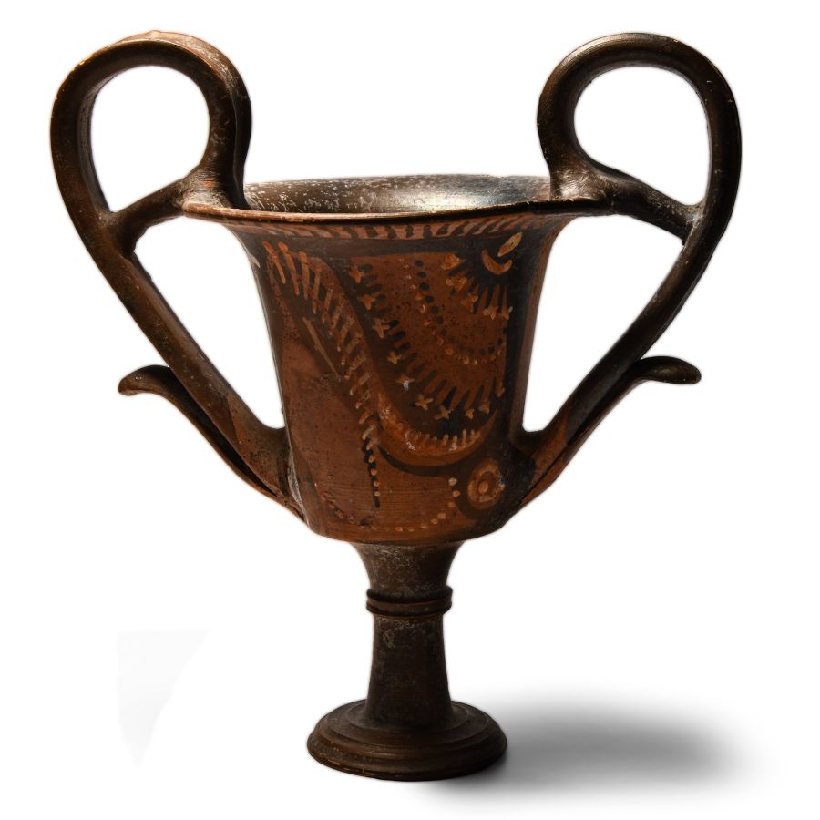 Greek Terracotta Kantharos