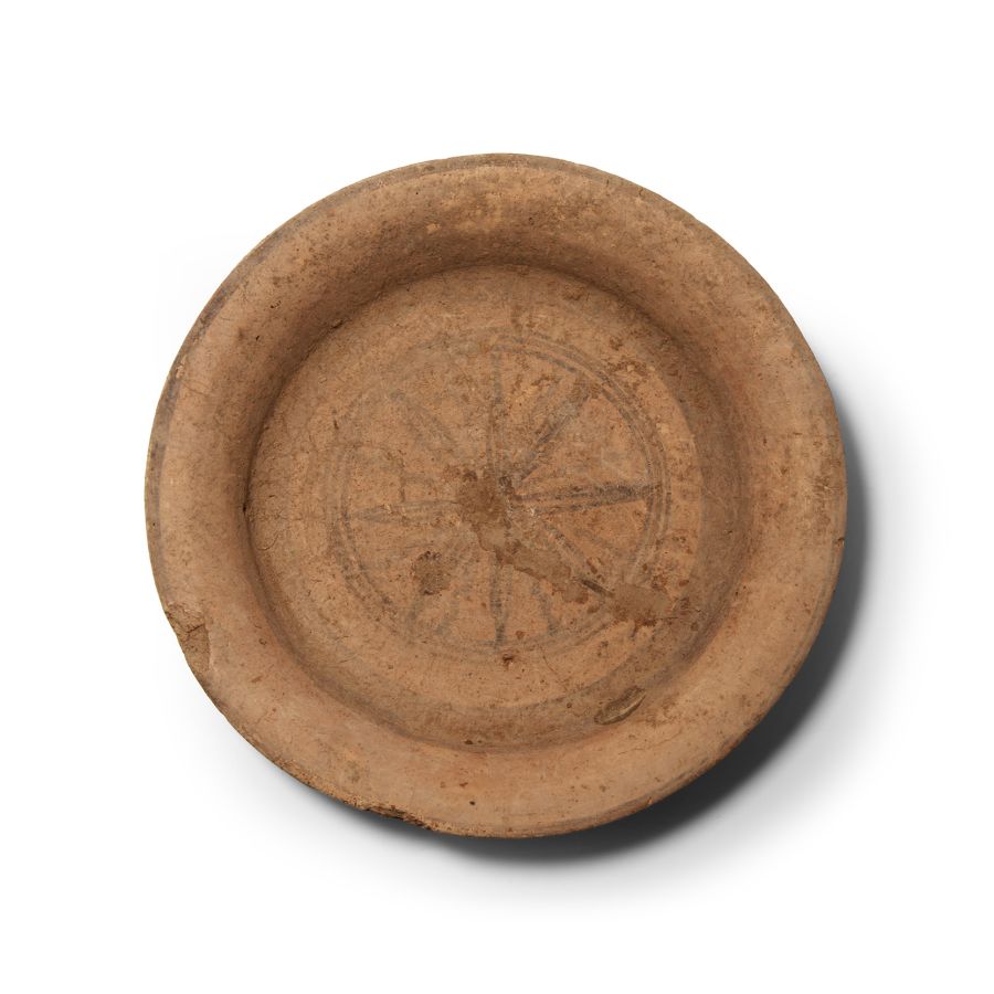 Western Asiatic Ceramic Plate with Star
