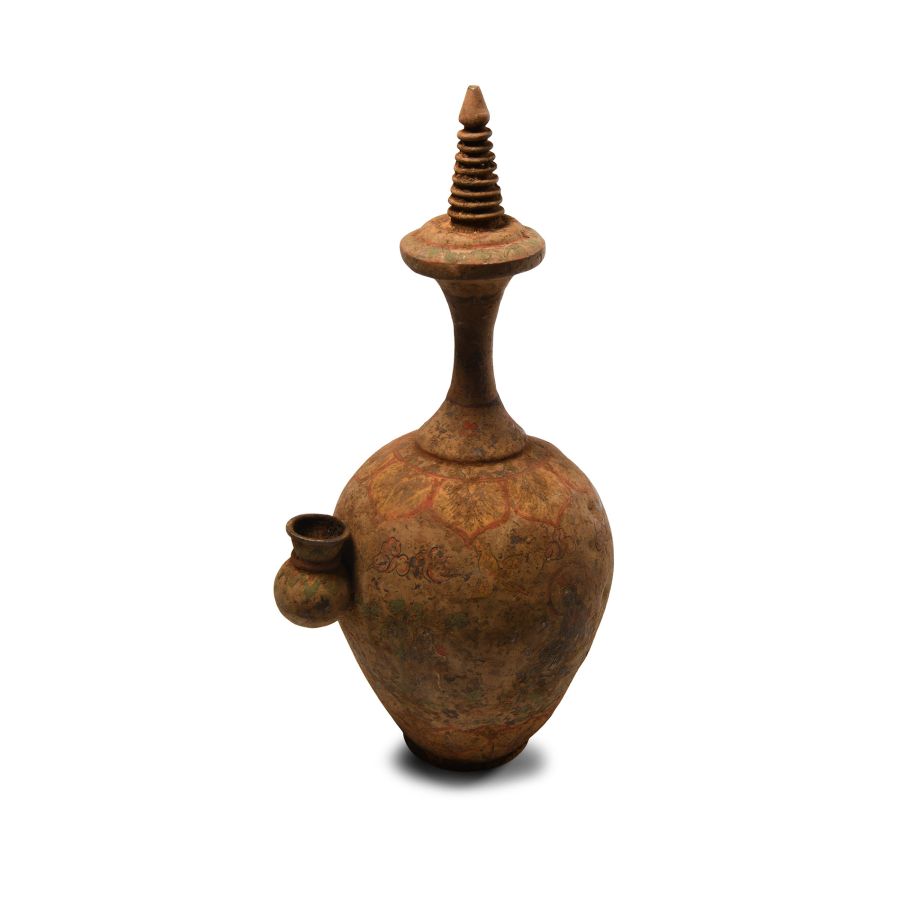 Tang Style Gilt Bronze Flask