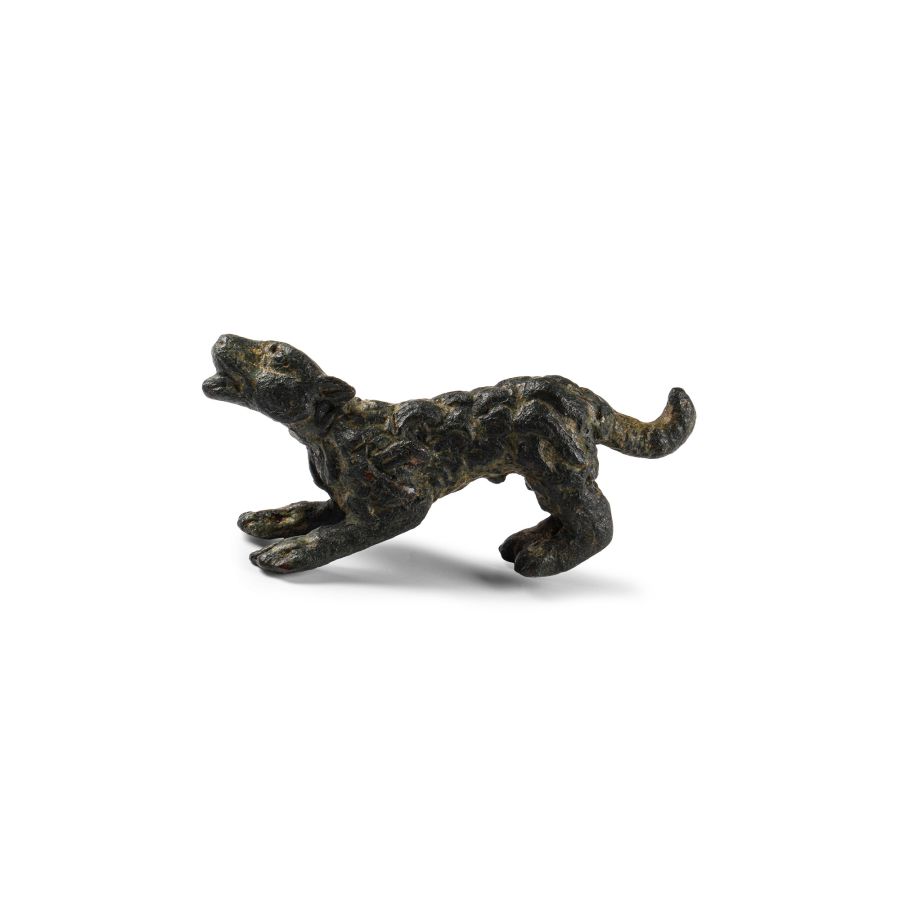 Roman Bronze Long-Haired Dog