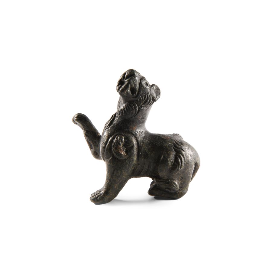 Roman Bronze Lioness Figure