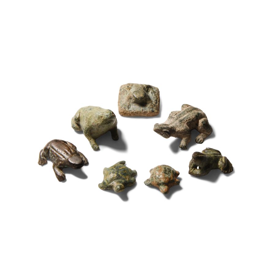 Romano-Egyptian Bronze Frog and Turtle Collection