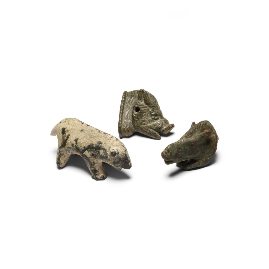 Iron Age Celtic Bronze Boar Collection
