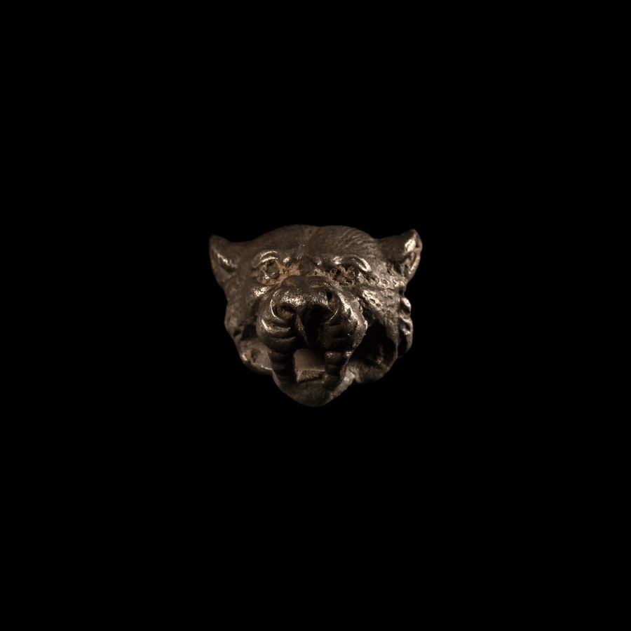 Roman Silver Panther Head