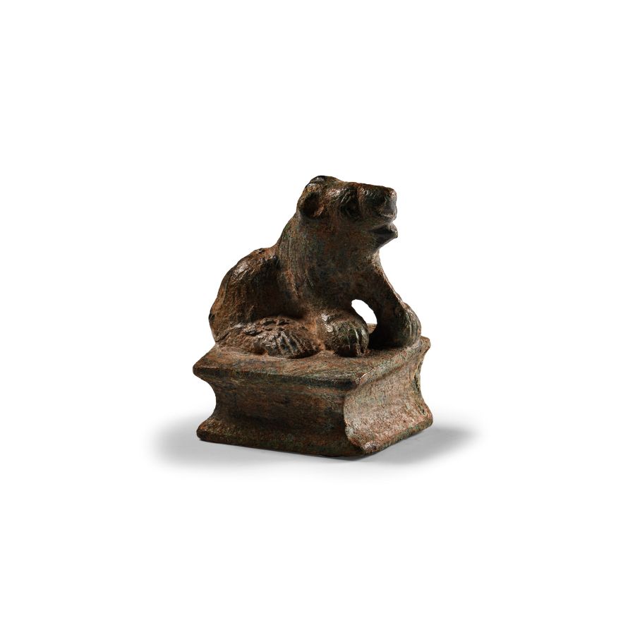 Roman Bronze Lion Statuette