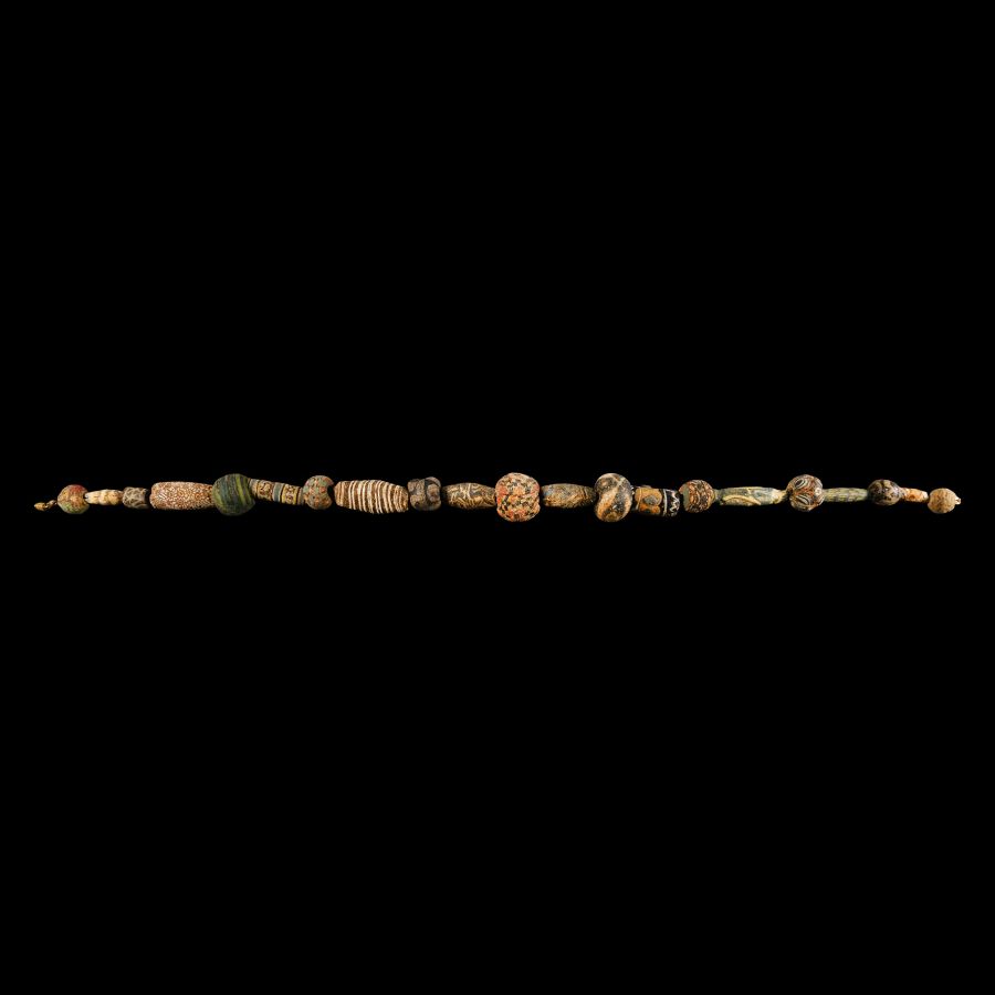 Western Asiatic Millefiori Glass Bead Necklace