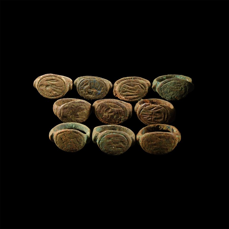 Graeco-Persian Bronze Ring Group