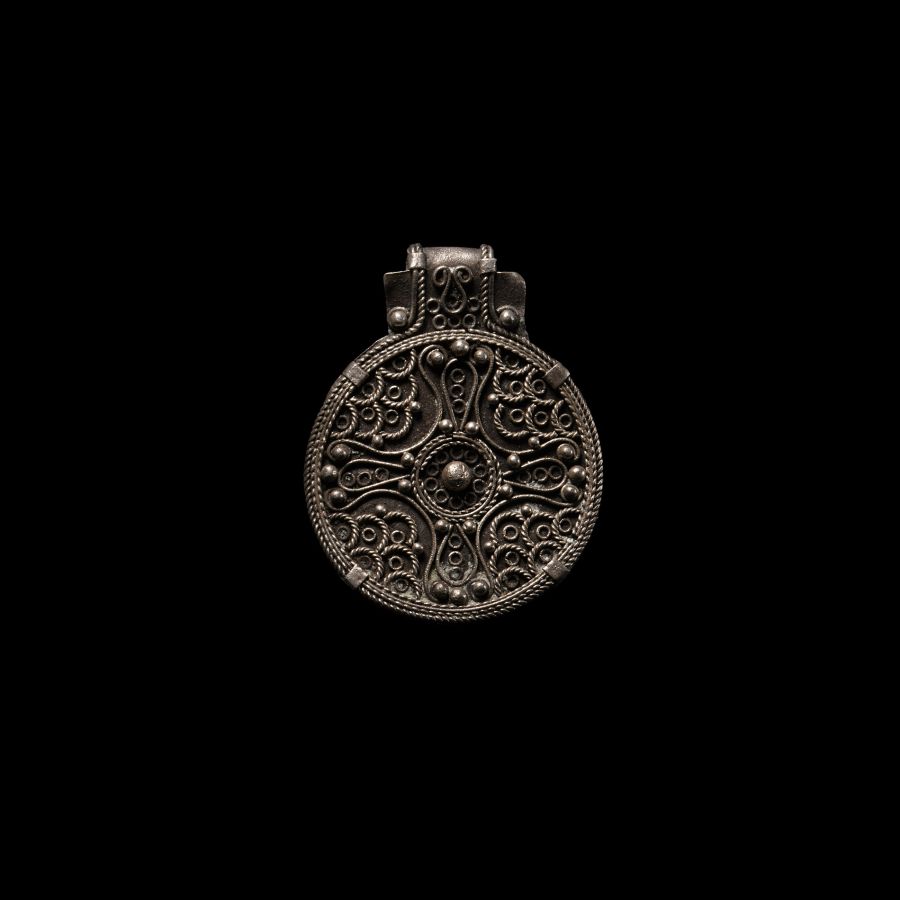 Viking Age Silver Filigree Pendant